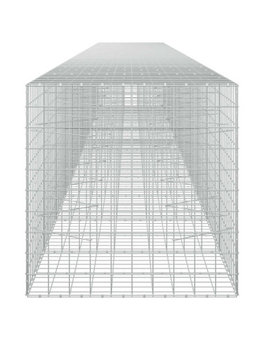 Gabione con filo da 5 mm e rete 10x10 cm 1150x100x100 cm