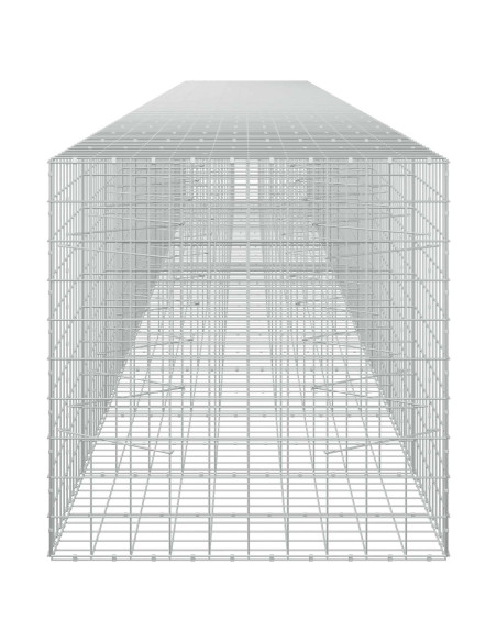 Gabione con filo da 5 mm e rete 10x10 cm 1150x100x100 cm