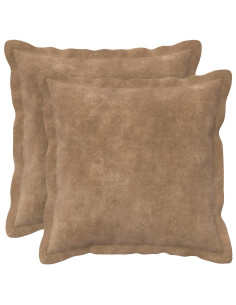 Cuscino con cuscino HOUTEN 2 pz Tortora Fleece in microfibra