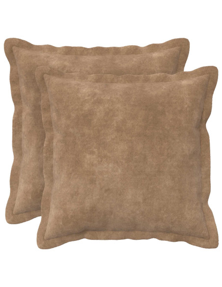 Cuscino con cuscino HOUTEN 2 pz Tortora Fleece in microfibra