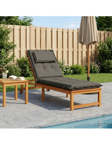 Cuscino per Lettino GEMERT 100% Poliestere Grigio