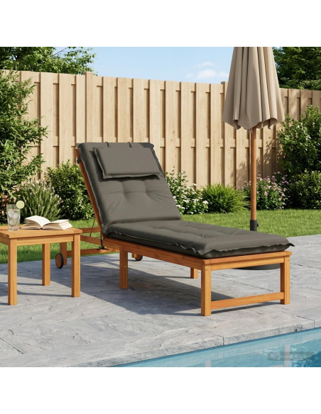 Cuscino per Lettino GEMERT 100% Poliestere Grigio