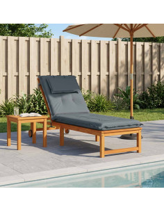 Cuscino per Lettino GEMERT 100% Poliestere Blu 190 x 60 x 9 cm