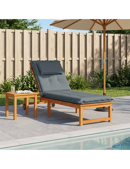 Cuscino per Lettino GEMERT 100% Poliestere Blu 190 x 60 x 9 cm