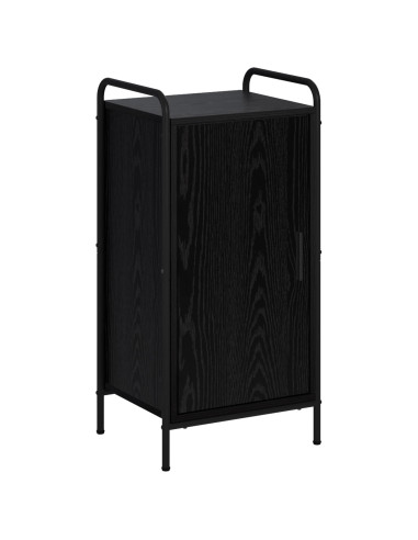 Credenza Rovere Nero 97 x 33 x 81 cm Legno ingegnerizzato