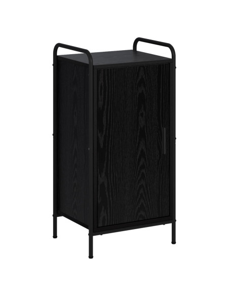 Credenza Rovere Nero 97 x 33 x 81 cm Legno ingegnerizzato