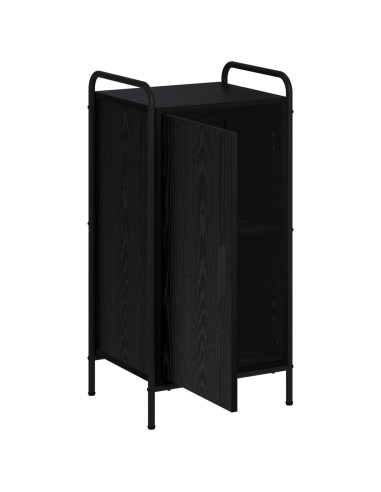 Credenza Rovere Nero 97 x 33 x 81 cm Legno ingegnerizzato