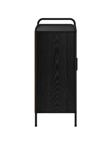 Credenza Rovere Nero 97 x 33 x 81 cm Legno ingegnerizzato