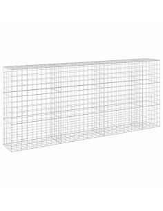 Gabione con filo da 5 mm e rete 10x10 cm 350x50x150 cm 2