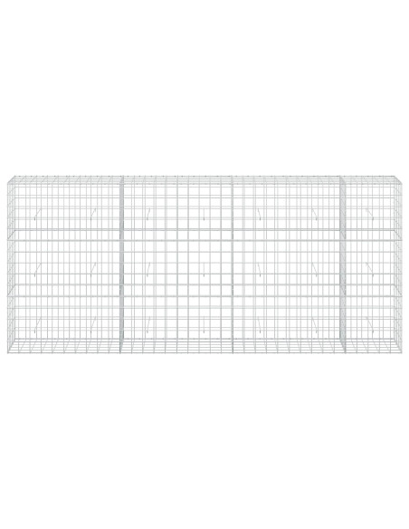 Gabione con filo da 5 mm e rete 10x10 cm 350x50x150 cm