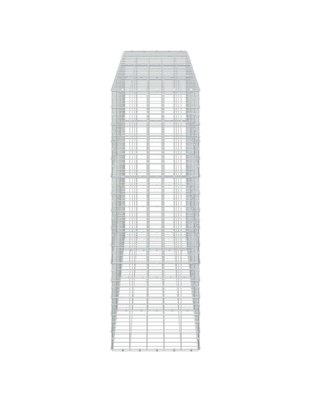 Gabione con filo da 5 mm e rete 10x10 cm 350x50x150 cm