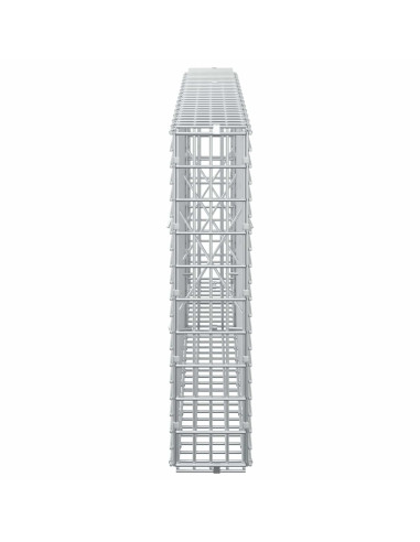 Gabione con filo da 3,5 mm e rete da 5x2,5 cm 150x10x50 cm