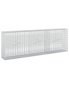 Gabione con filo da 3,5 mm e rete da 5x2,5 cm 150x20x50 cm 2