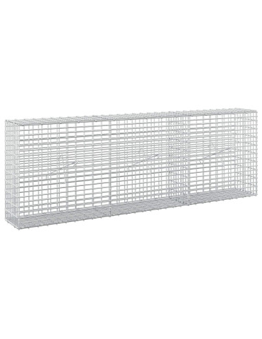 Gabione con filo da 3,5 mm e rete da 5x2,5 cm 150x20x50 cm