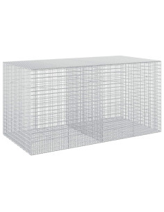 Gabione con filo da 3,5 mm e rete da 5x2,5 cm 200x100x100 cm 2