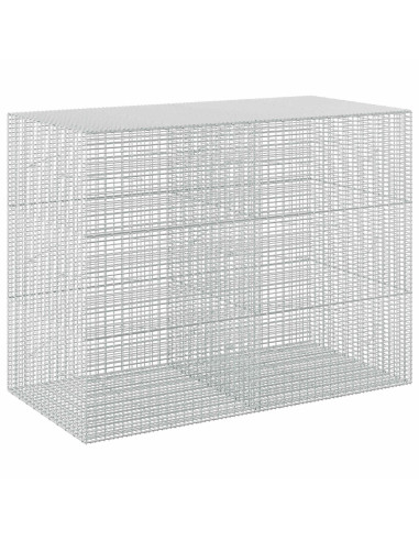 Gabione con filo da 3,5 mm e rete da 5x2,5 cm 200x100x150 cm