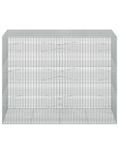 Gabione con filo da 3,5 mm e rete da 5x2,5 cm 200x100x150 cm
