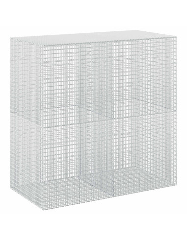 Gabione con filo da 3,5 mm e rete da 5x2,5 cm 200x100x200 cm