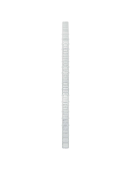 Gabione con filo da 3,5 mm e rete da 5x2,5 cm 200x10x200 cm