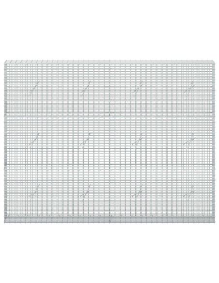 Gabione con filo da 3,5 mm e rete da 5x2,5 cm 200x20x150 cm