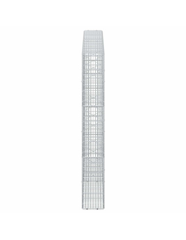 Gabione con filo da 3,5 mm e rete da 5x2,5 cm 200x20x150 cm