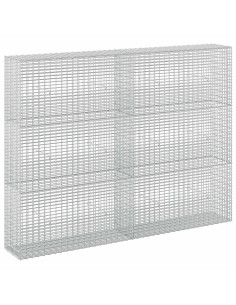 Gabione con filo da 3,5 mm e rete da 5x2,5 cm 200x30x150 cm 2