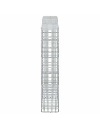 Gabione con filo da 3,5 mm e rete da 5x2,5 cm 200x30x150 cm