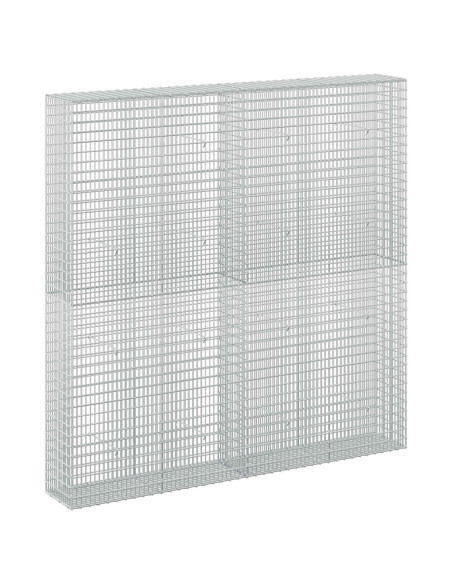 Gabione con filo da 3,5 mm e rete da 5x2,5 cm 200x30x200 cm