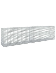 Gabione con filo da 3,5 mm e rete da 5x2,5 cm 200x30x50 cm 2