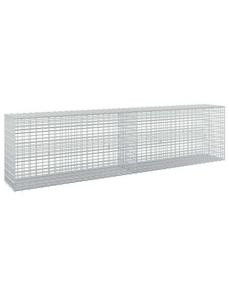 Gabione con filo da 3,5 mm e rete da 5x2,5 cm 200x30x50 cm