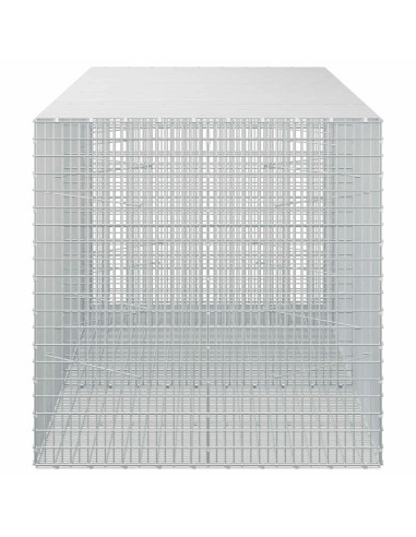 Gabione con filo da 3,5 mm e rete da 5x2,5 cm 250x100x100 cm