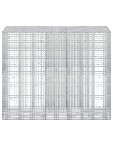 Gabione con filo da 3,5 mm e rete da 5x2,5 cm 250x100x200 cm