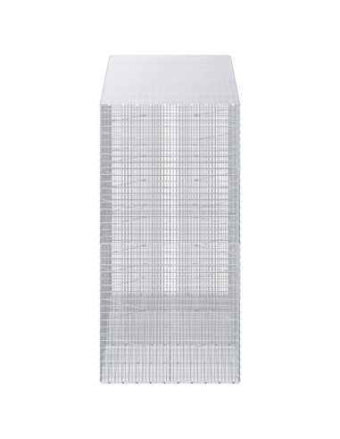 Gabione con filo da 3,5 mm e rete da 5x2,5 cm 250x100x200 cm