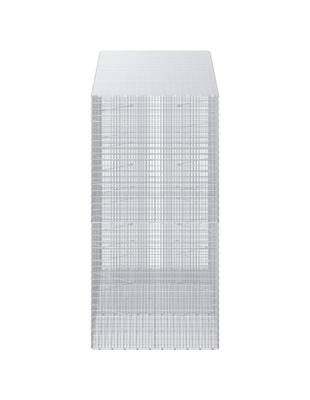 Gabione con filo da 3,5 mm e rete da 5x2,5 cm 250x100x200 cm