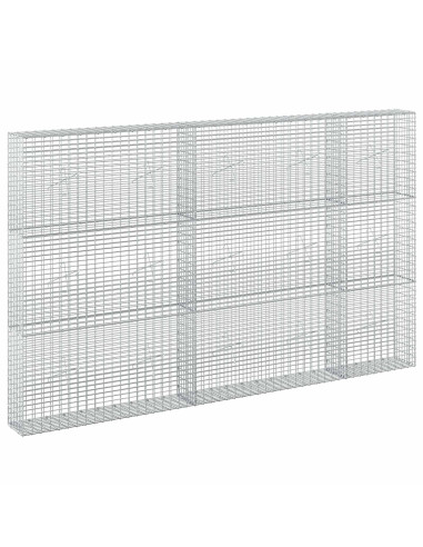 Gabione con filo da 3,5 mm e rete da 5x2,5 cm 250x20x150 cm