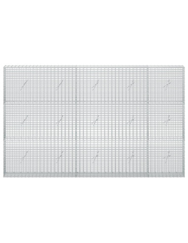 Gabione con filo da 3,5 mm e rete da 5x2,5 cm 250x20x150 cm