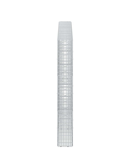 Gabione con filo da 3,5 mm e rete da 5x2,5 cm 250x20x150 cm