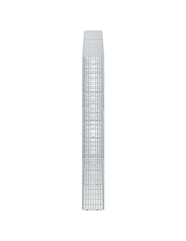 Gabione con filo da 3,5 mm e rete da 5x2,5 cm 250x20x150 cm