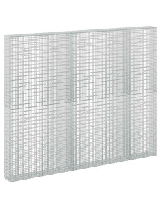 Gabione con filo da 3,5 mm e rete da 5x2,5 cm 250x20x200 cm 2