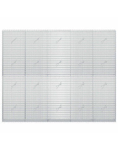 Gabione con filo da 3,5 mm e rete da 5x2,5 cm 250x20x200 cm