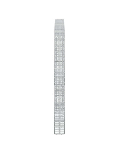 Gabione con filo da 3,5 mm e rete da 5x2,5 cm 250x20x200 cm