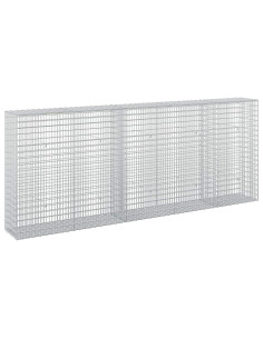 Gabione con filo da 3,5 mm e rete da 5x2,5 cm 250x30x100 cm 2