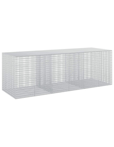 Gabione con filo da 3,5 mm e rete da 5x2,5 cm 300x100x100 cm