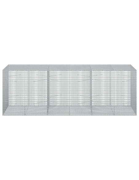 Gabione con filo da 3,5 mm e rete da 5x2,5 cm 300x100x100 cm