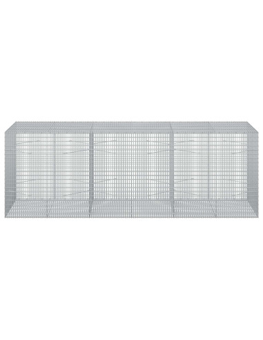 Gabione con filo da 3,5 mm e rete da 5x2,5 cm 300x100x100 cm