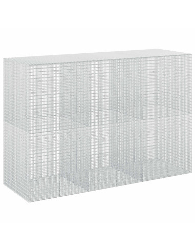 Gabione con filo da 3,5 mm e rete da 5x2,5 cm 300x100x200 cm