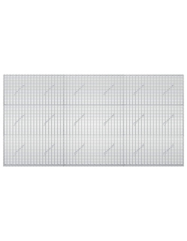 Gabione con filo da 3,5 mm e rete da 5x2,5 cm 300x10x150 cm