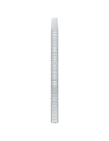 Gabione con filo da 3,5 mm e rete da 5x2,5 cm 300x10x150 cm