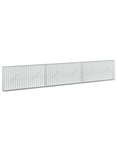 Gabione con filo da 3,5 mm e rete da 5x2,5 cm 300x10x50 cm