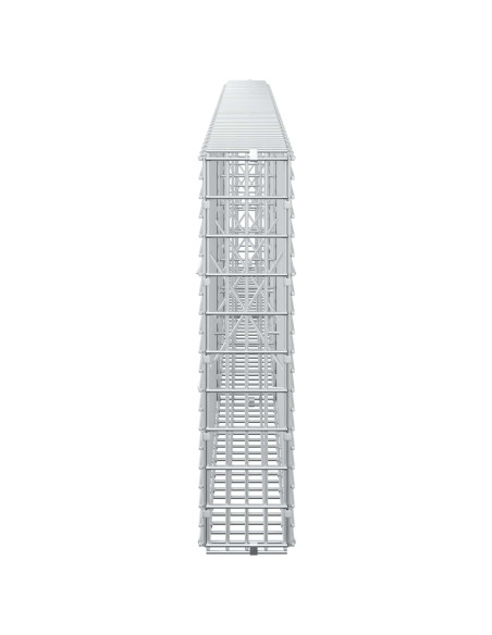 Gabione con filo da 3,5 mm e rete da 5x2,5 cm 300x10x50 cm